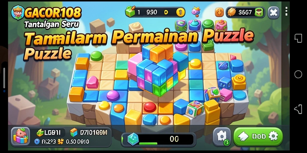 Tampilan gameplay seru dan menantang dari GACOR108.