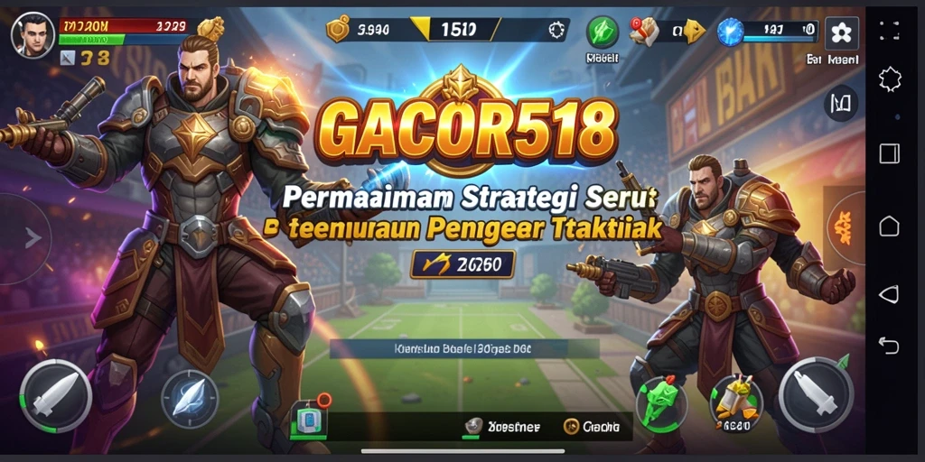 Tampilan gameplay GACOR518 yang menegangkan dan strategis.