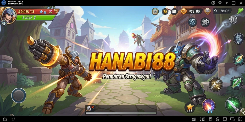 Tampilan gameplay strategi yang menantang dan penuh intrik.