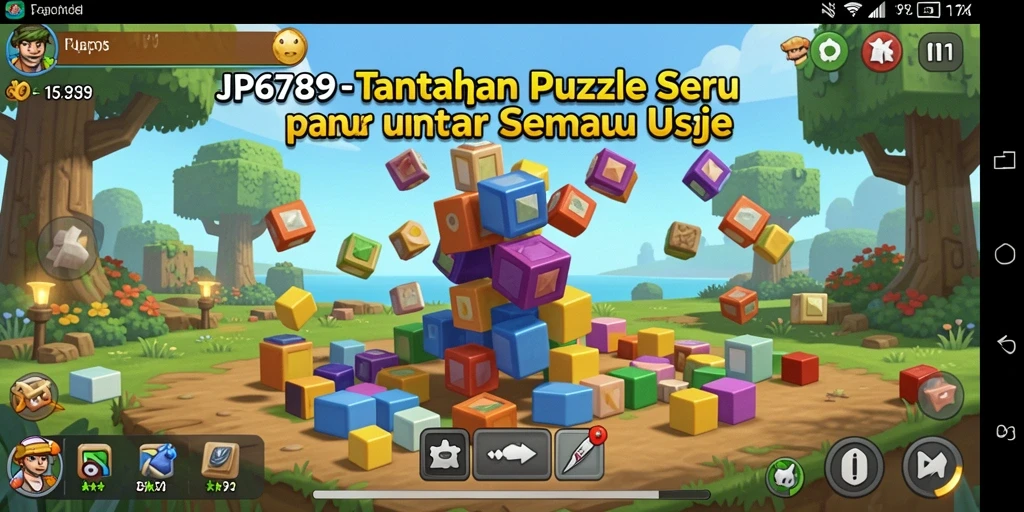 Screenshot gameplay JP6789 menampilkan teka-teki yang menantang dan interaktif.