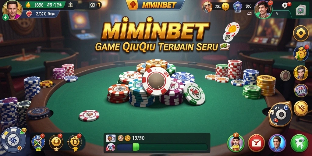 Tangkapan layar MIMINBET menampilkan aksi seru dalam permainan QiuQiu.