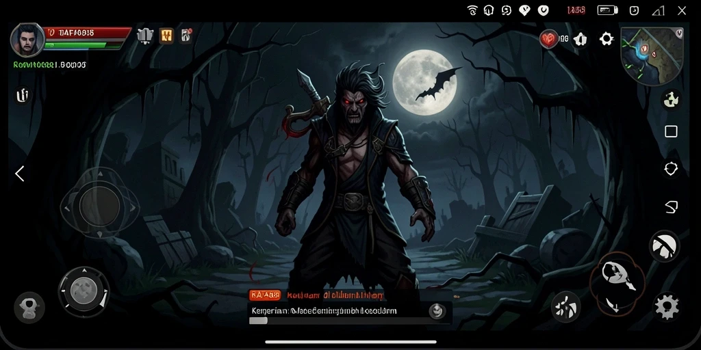 Gameplay RAFA88 yang menegangkan di dalam kegelapan menyeramkan.