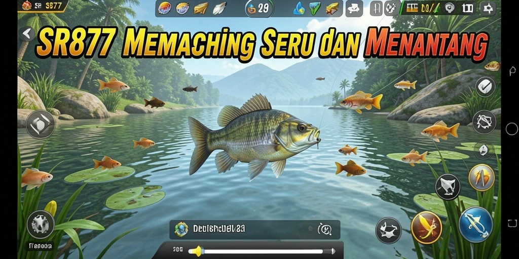 Tampilan gameplay menarik dari SR877 saat menangkap ikan.